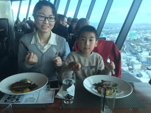 Sky Tower revolving restaurant