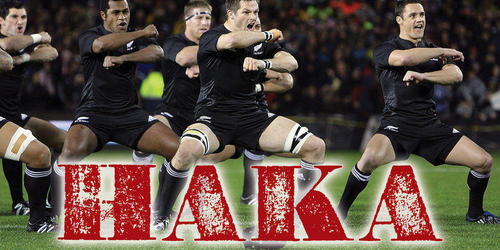 新西兰国家队All Blacks比赛开始前表演haka战舞